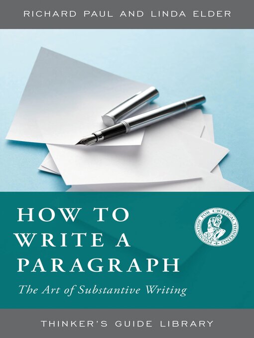 Title details for How to Write a Paragraph by Richard Paul - Wait list